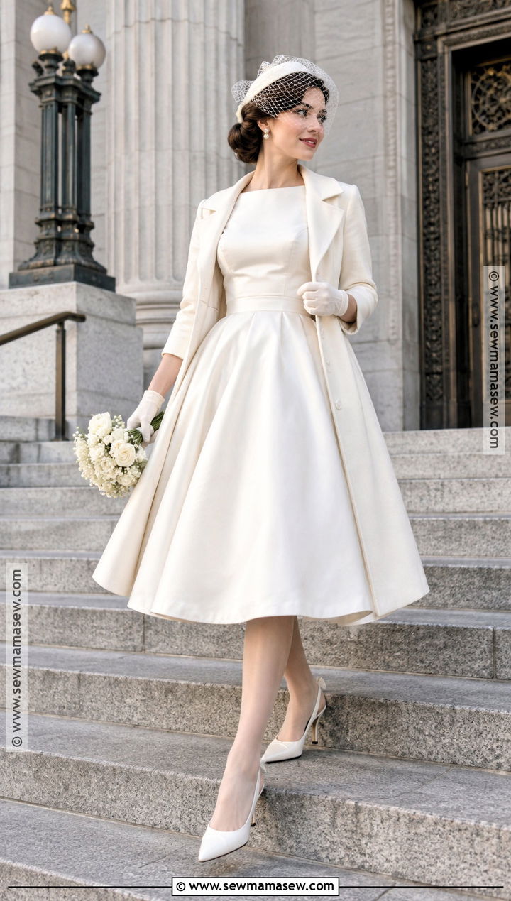 Tea Length November Wedding Dress With Coat - 25 november wedding dress ideas