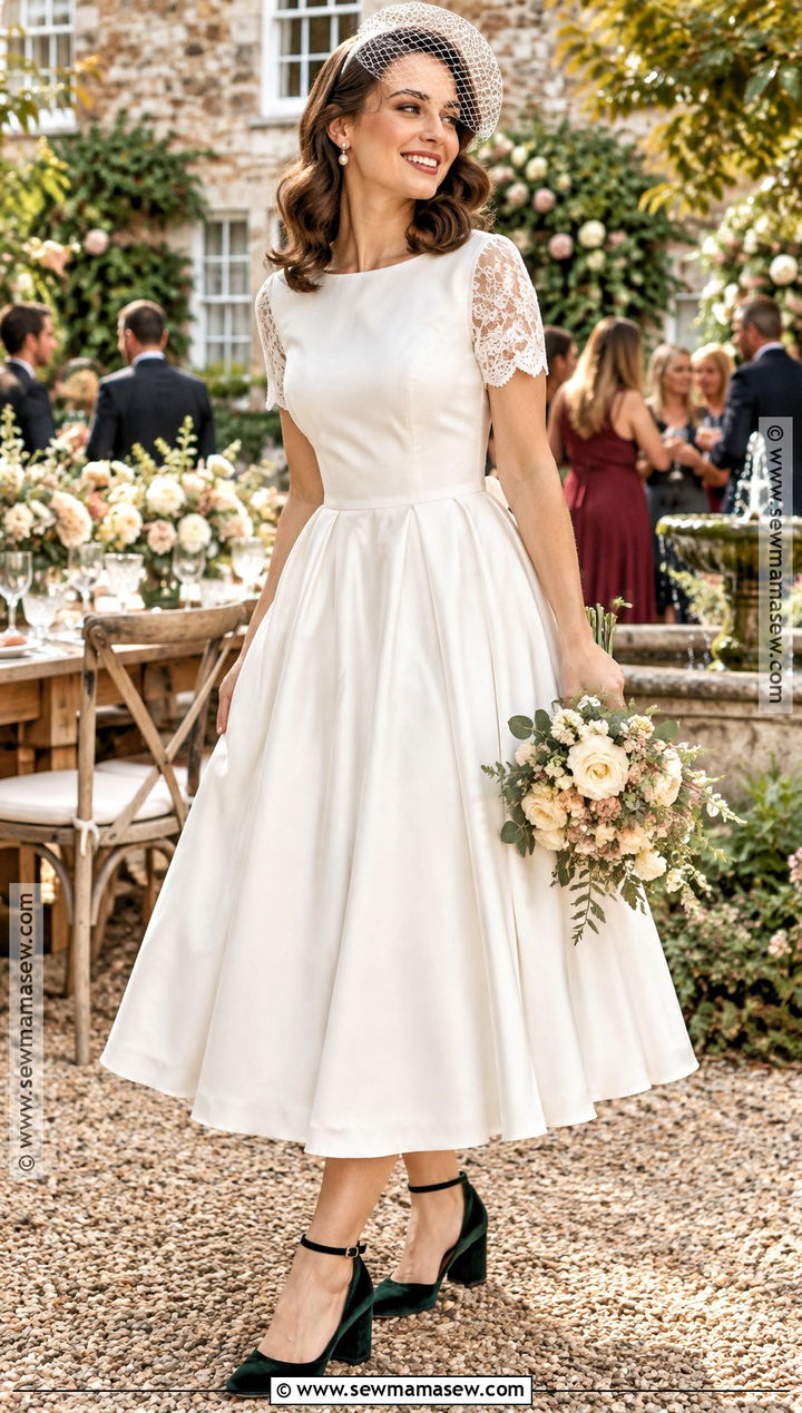 Tea Length October Wedding Dress - 15 Wedding Dresses October