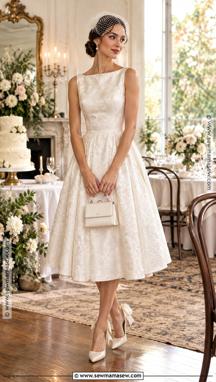 Tea Length Reception Dress - 15 fall reception dress ideas