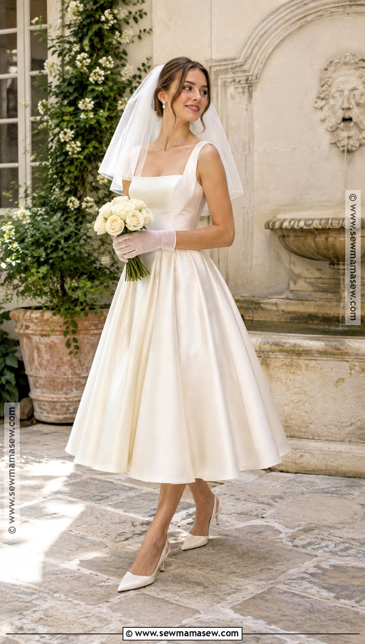 Tea Length September Wedding Dress - 15 wedding dresses september