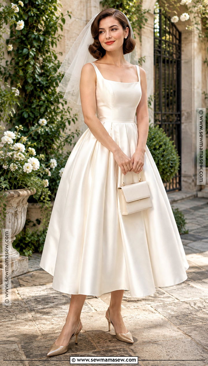 Tea Length Soft Autumn Wedding Dress - 20 Soft Autumn Wedding Dress Ideas