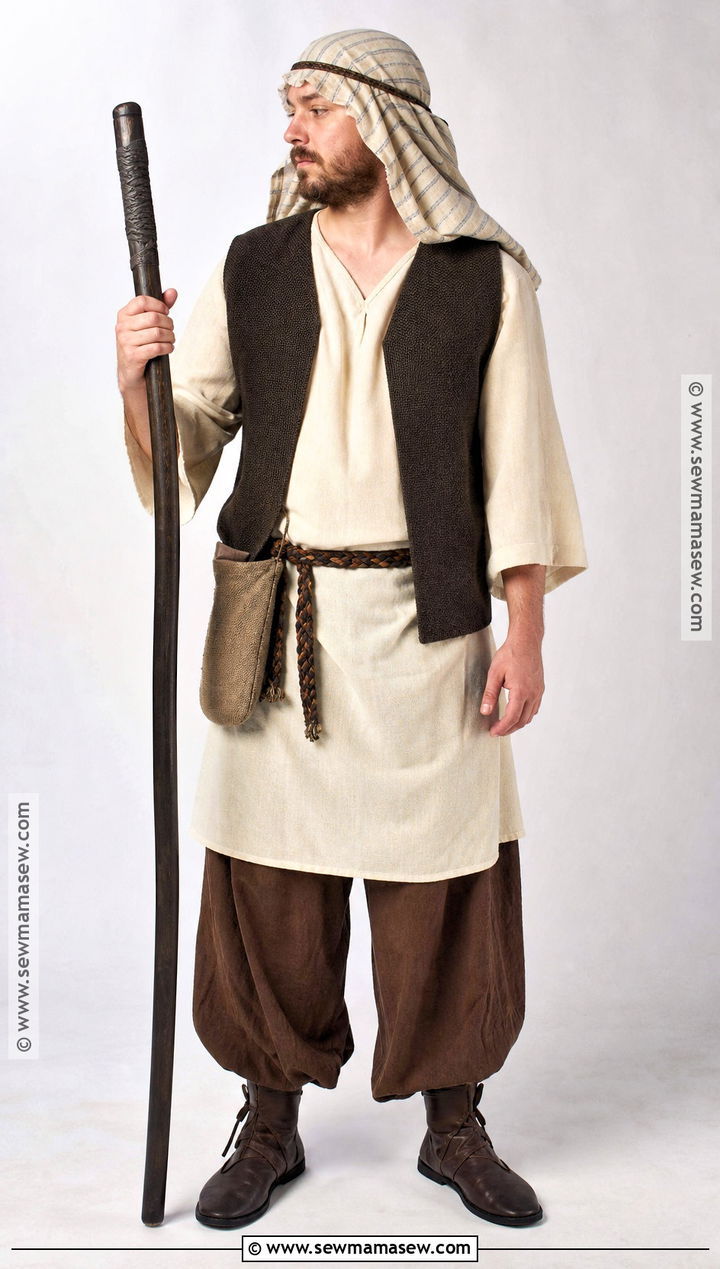 Tea Towel Headpiece Shepherd Costume - 30 Shepherd Costume Ideas