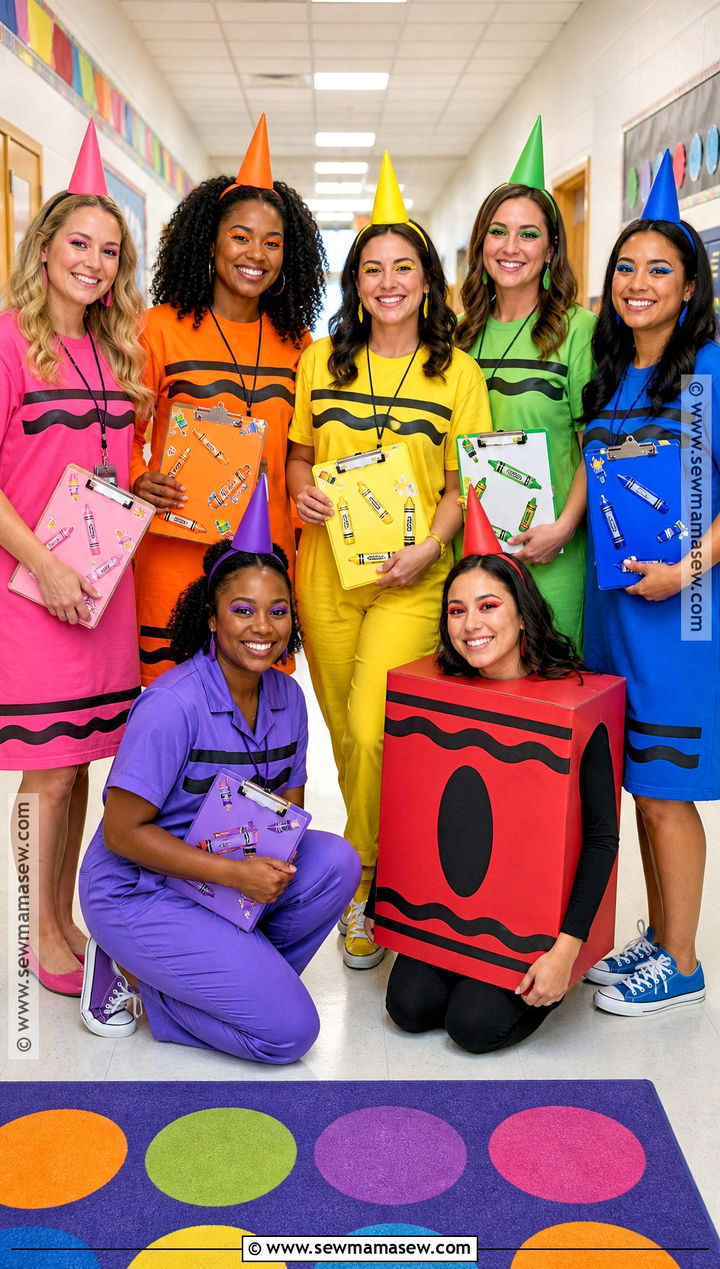 Teacher Crayon Group Costume - 35 crayon costume ideas