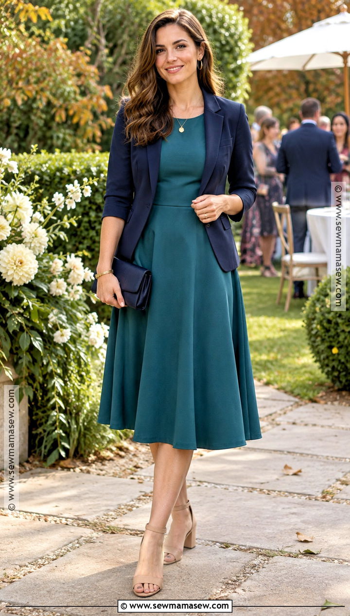 Teal A Line Aunt Of The Bride Dress - 15 Aunt Of The Bride Dresses Fall