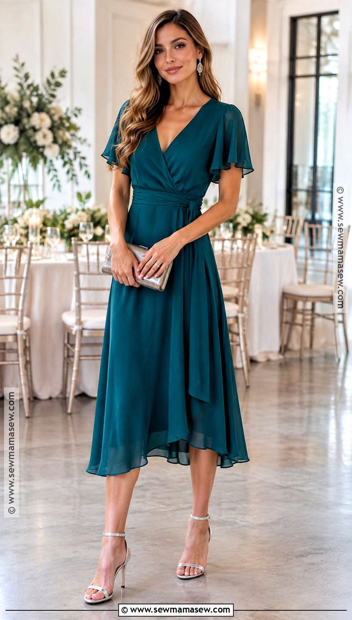 Teal Fall Wedding Guest Outfit - 15 Colors To Wear To A Fall Wedding Ideas