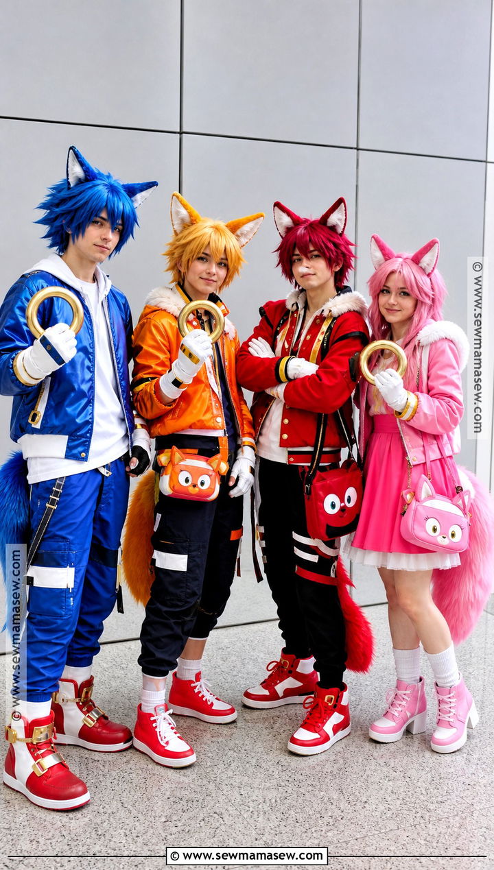 Team Sonic Group Cosplay - 40 sonic cosplay ideas