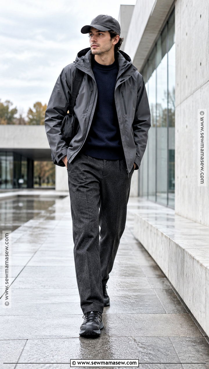 Technical Shell Fall Outfit - 15 Mens Fall Fits Aesthetic