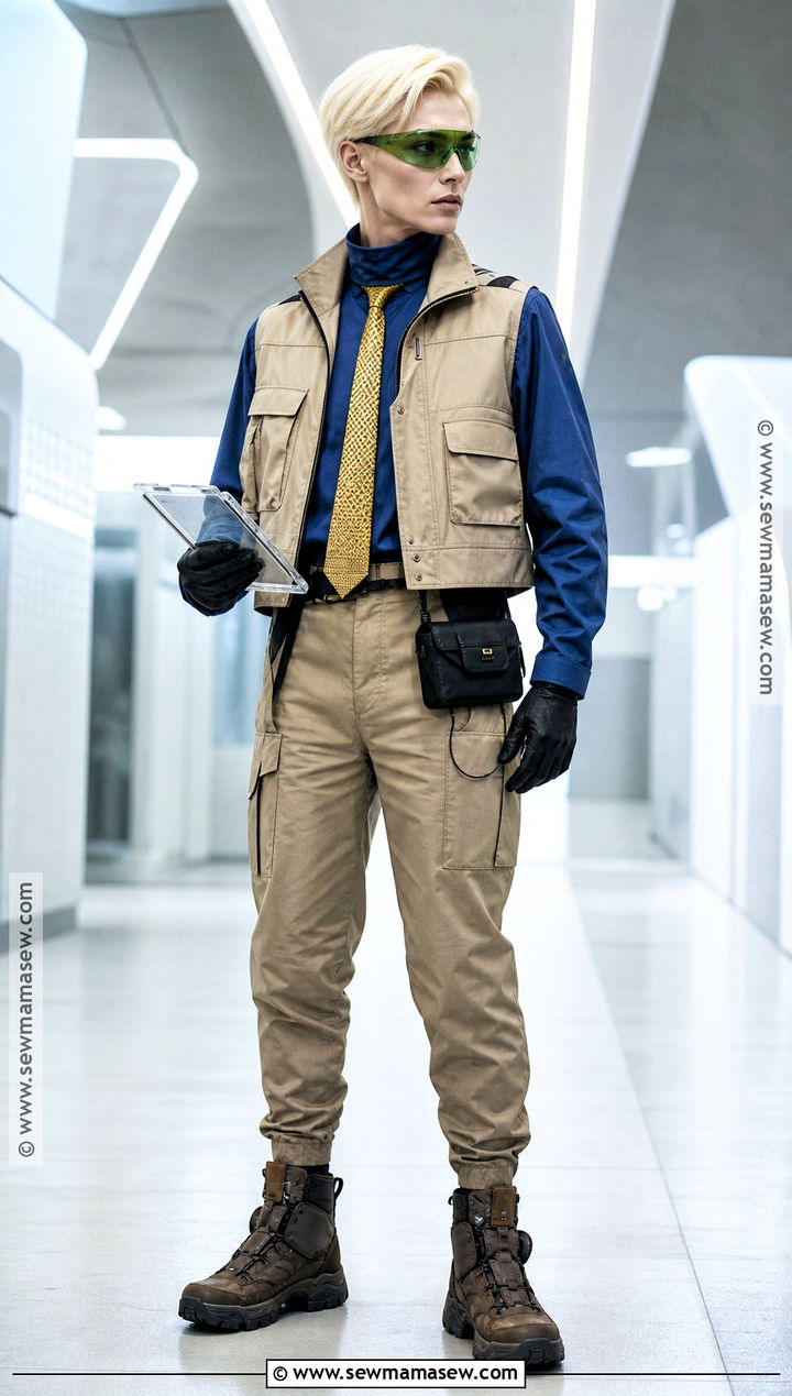 Techwear Nanami Cosplay With Utility Vest - 40 nanami cosplay ideas