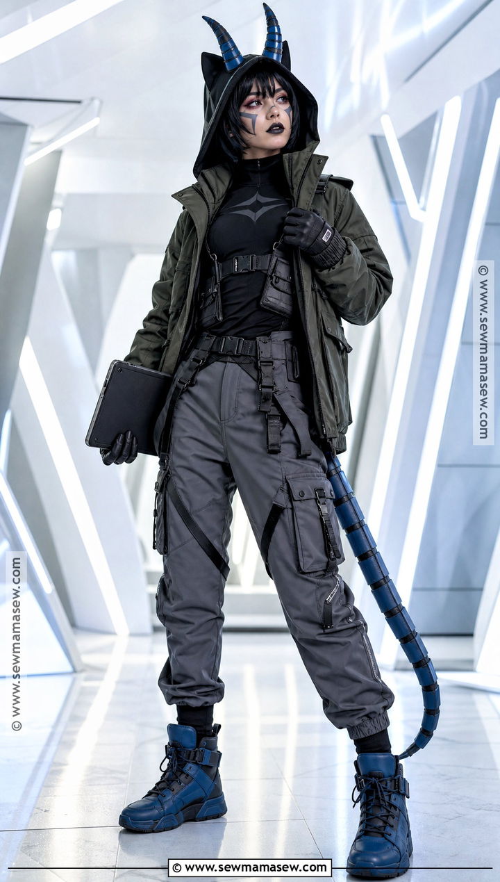 Techwear Nepeta Cosplay With Utility Harness - 30 Nepeta Cosplay Ideas