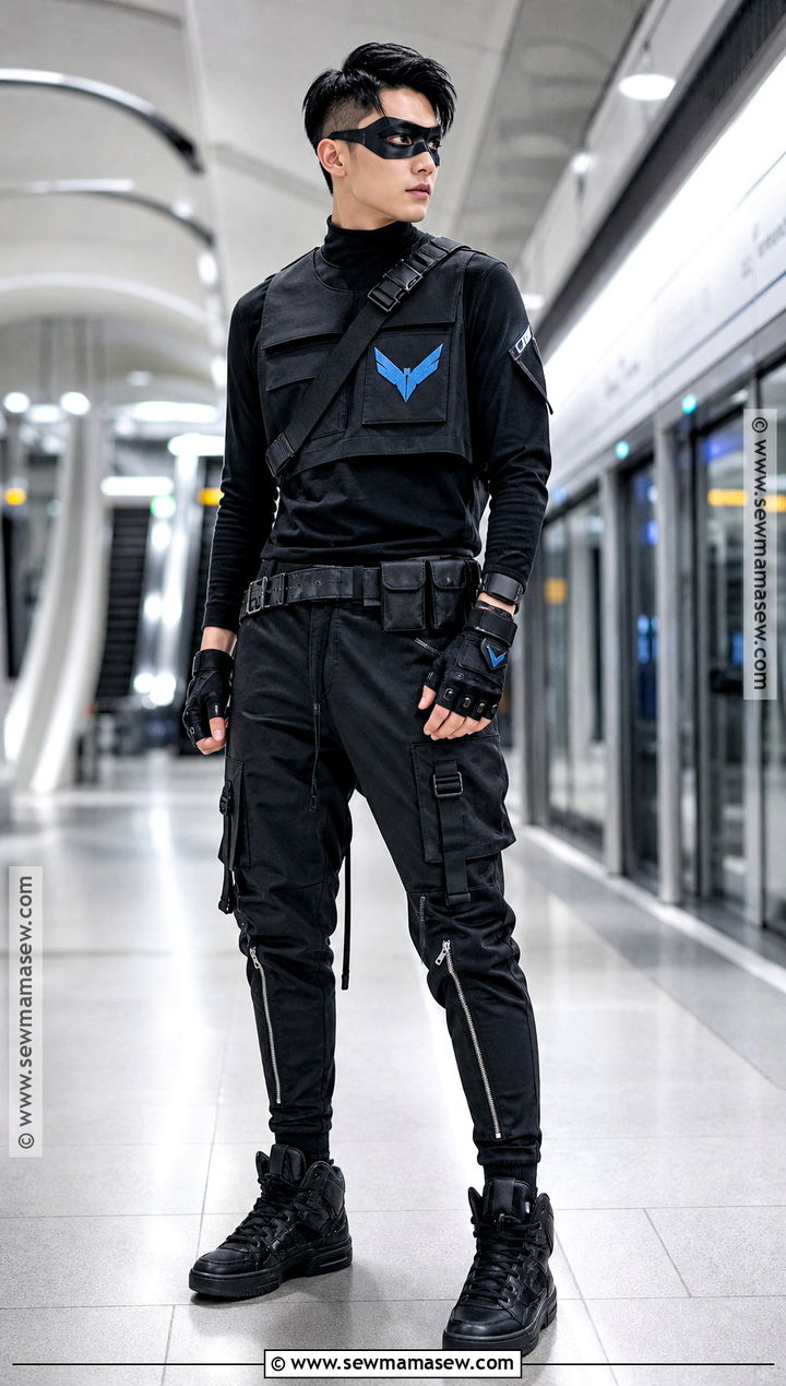Techwear Nightwing Costume - 35 night wing costume ideas