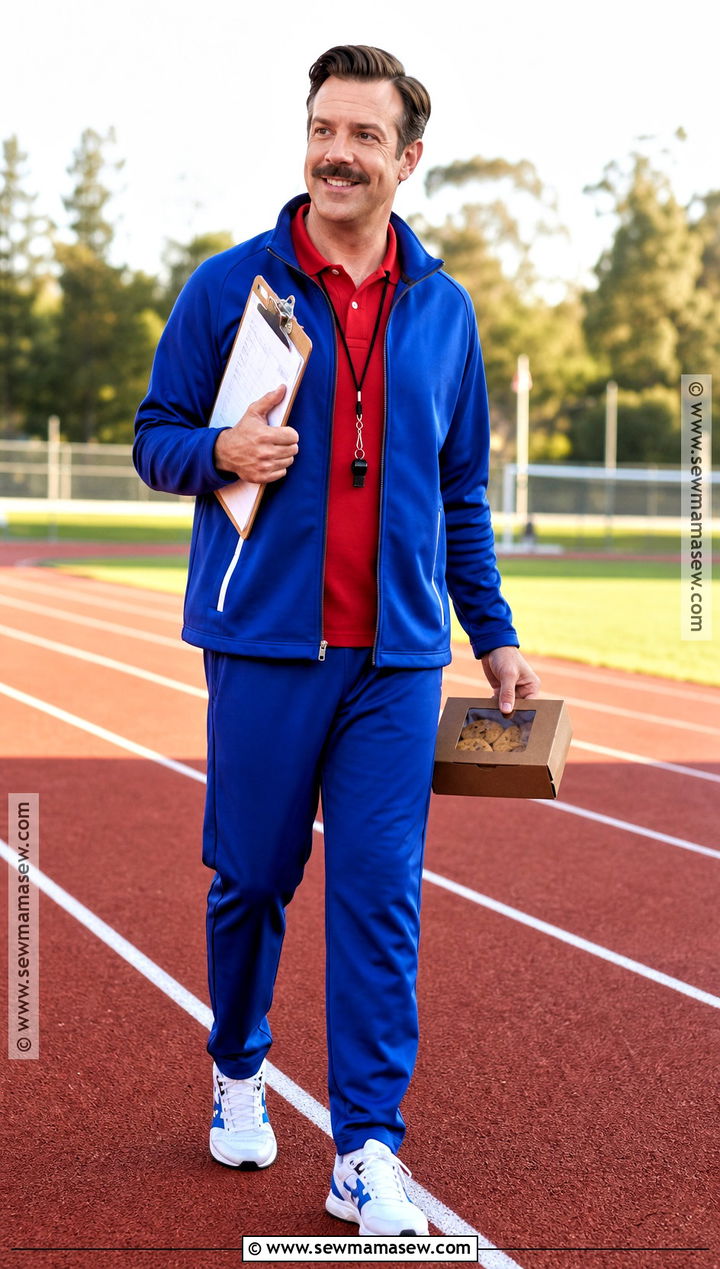 Ted Lasso Costume With Blue Tracksuit - 30 costumes for guys