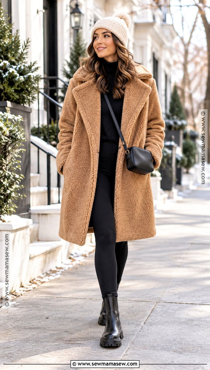 Teddy Coat Outfit - 15 fall winter coats for women