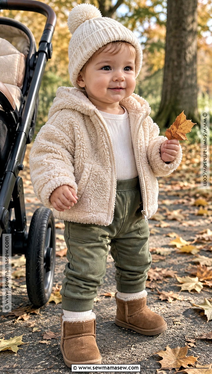 Teddy Jacket And Joggers Baby Fall Outfit - 25 baby fall outfits