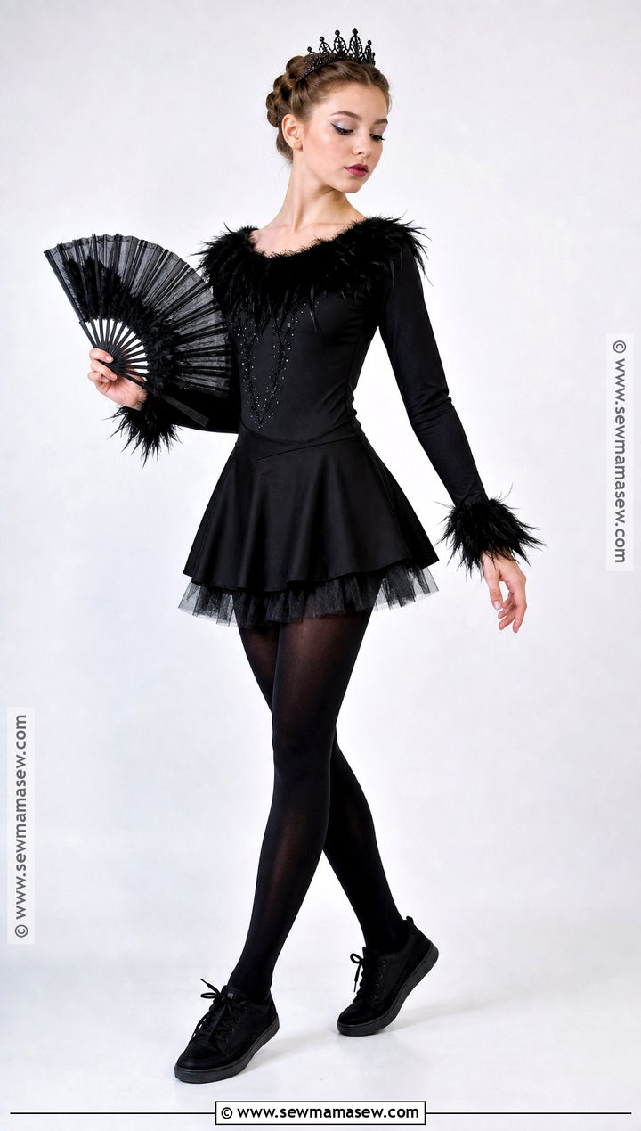 Teen Black Swan Costume With Skater Skirt - 50 black swan costume ideas