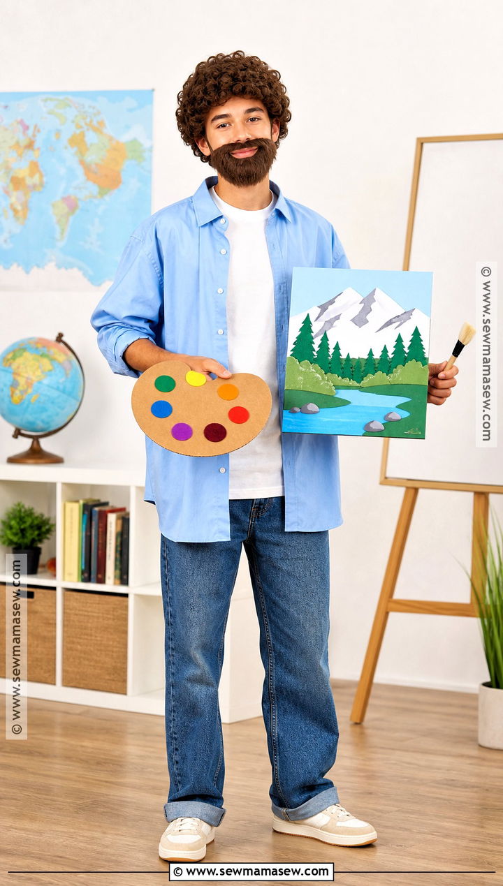 Teen Bob Ross Costume - 35 bob ross costume ideas