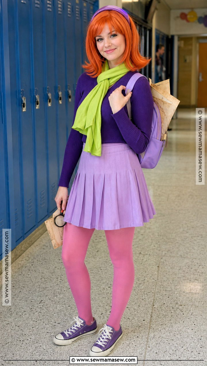 Teen Daphne Costume With Pleated Skirt - 30 daphne halloween costume ideas