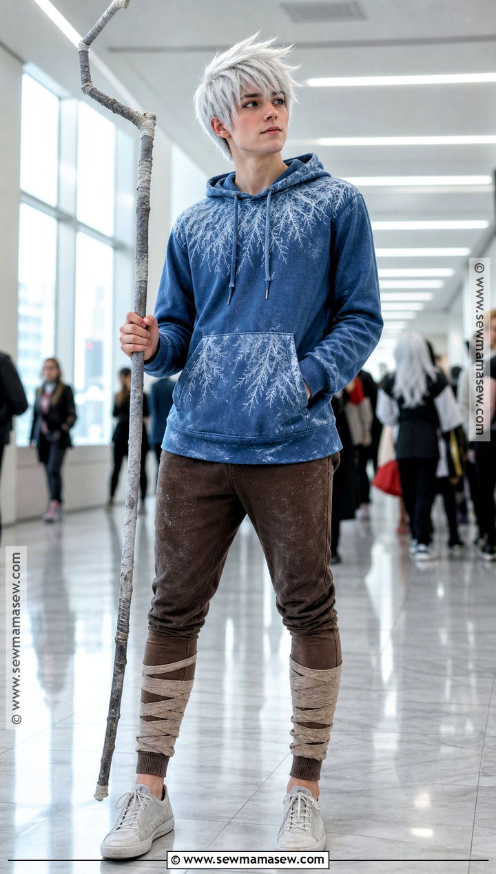 Teen Jack Frost Cosplay With Casual Sneakers - 30 Jack Frost Cosplay Ideas