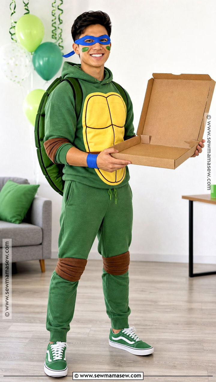Teenage Mutant Ninja Turtle Costume With Shell - 30 childhood heroes costume ideas
