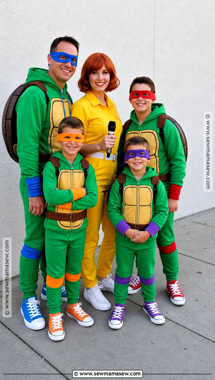 Teenage Mutant Ninja Turtles Family Costume - 30 family costumes for 5 halloween