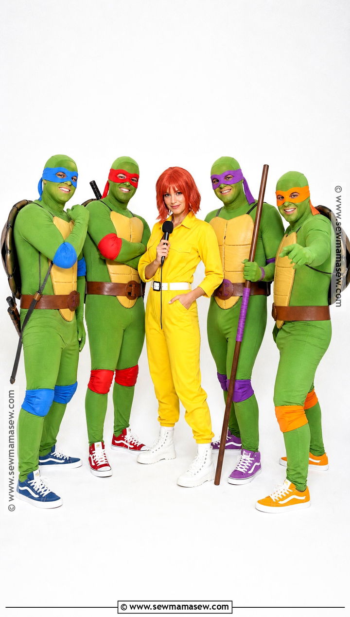 Teenage Mutant Ninja Turtles Group Costume - 35 halloween costumes 5 people