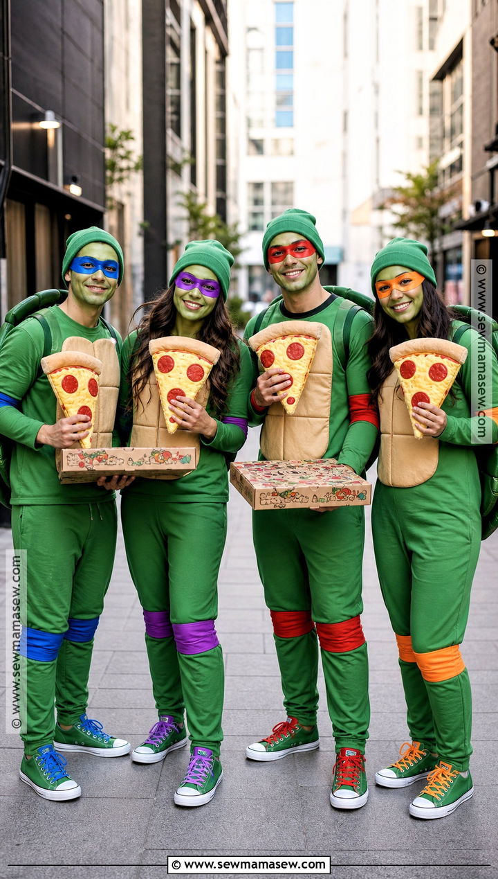 Teenage Mutant Ninja Turtles Group Costume - 35 halloween costumes for friends