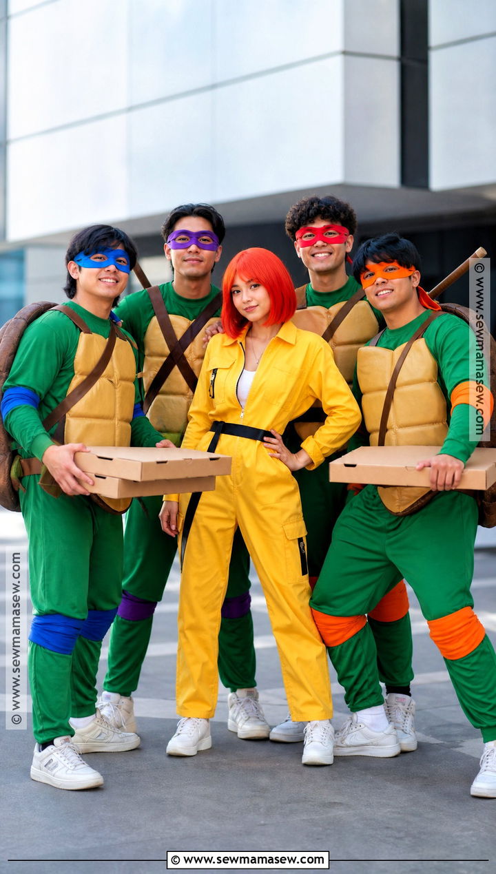 Teenage Mutant Ninja Turtles Group Costume - 40 5 Person Halloween Costume Ideas