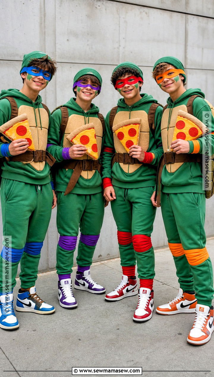 Teenage Mutant Ninja Turtles Group Costume - 40 Group Halloween Costumes for Teens