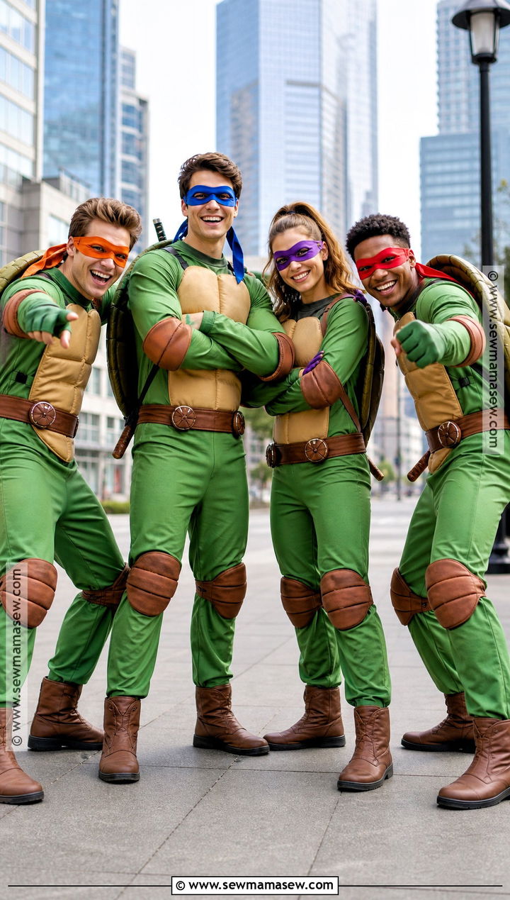 Teenage Mutant Ninja Turtles Group Costume - 45 superhero costumes