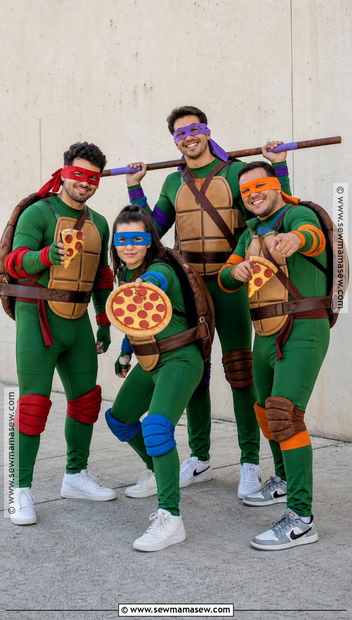 Teenage Mutant Ninja Turtles Group Costume - 35 4 people costume ideas