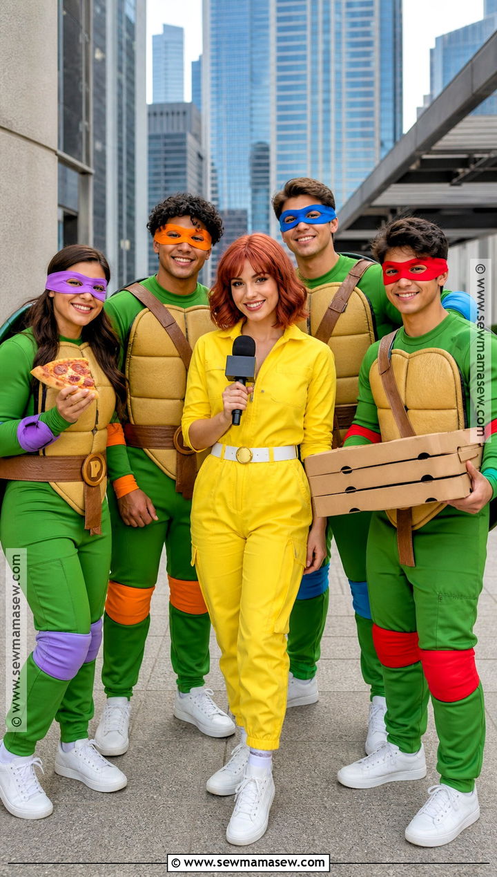 Teenage Mutant Ninja Turtles Group Costume - 35 5 people halloween costumes