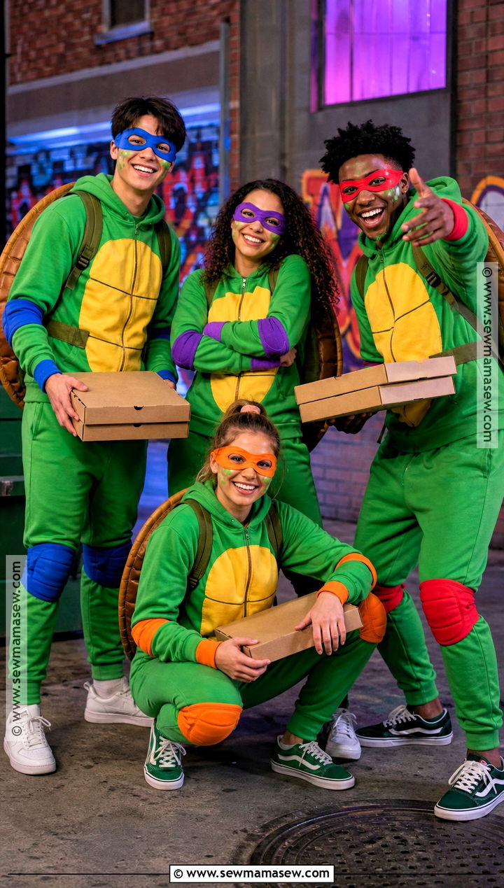 Teenage Mutant Ninja Turtles Group Costume - 35 easy group costumes