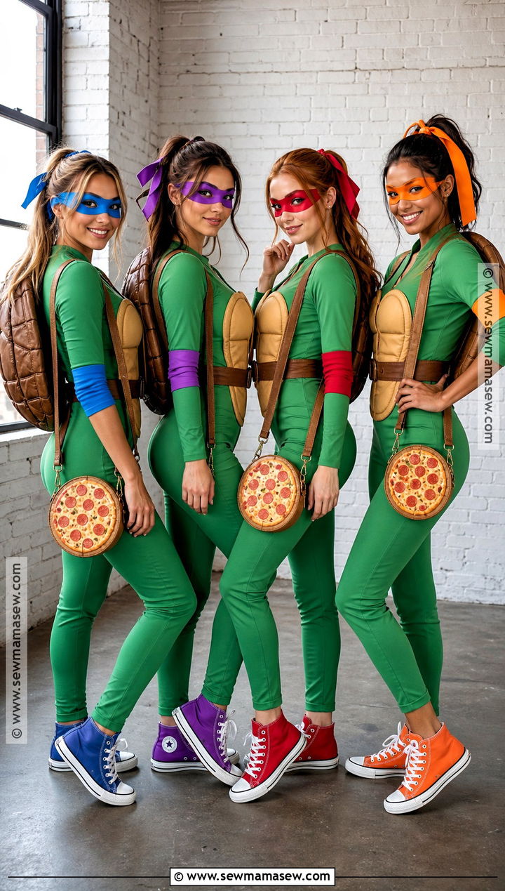 Teenage Mutant Ninja Turtles Group Costume - 35 girl group halloween costumes