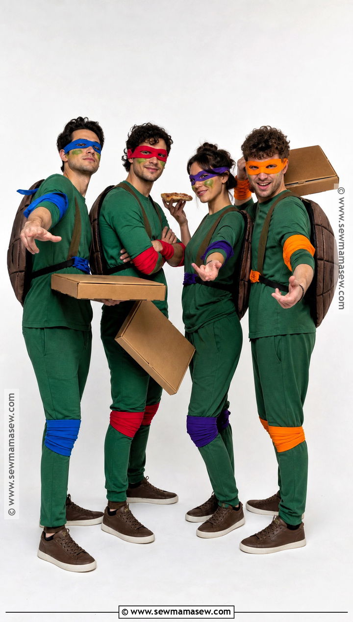 Teenage Mutant Ninja Turtles Group Costume - 30 costume ideas for 4 for friends