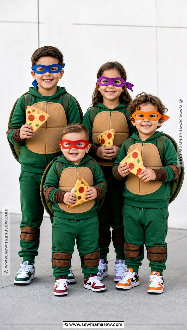 Teenage Mutant Ninja Turtles Sibling Costume - 40 sibling halloween costumes