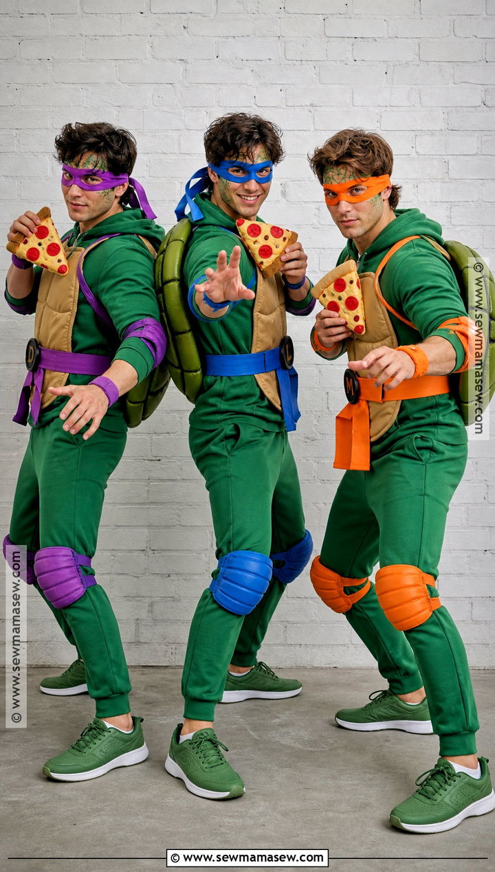 Teenage Mutant Ninja Turtles Trio Costume - 30 costume ideas for 3 for friends