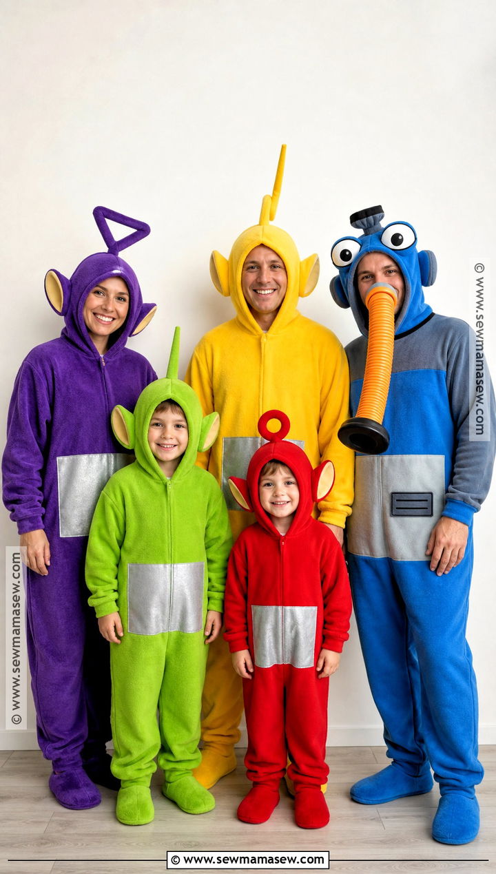 Teletubbies Family With Noo Noo Costume - 40 teletubbies costume ideas