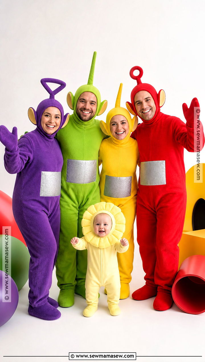 Teletubbies Family With Sun Baby Costume - 40 teletubbies costume ideas