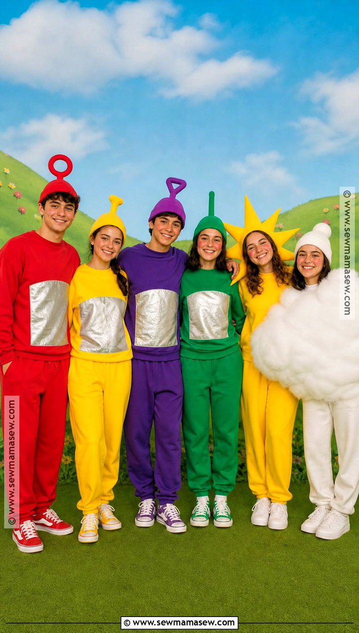 Teletubbies Group Costume - 40 Group Halloween Costumes for Teens