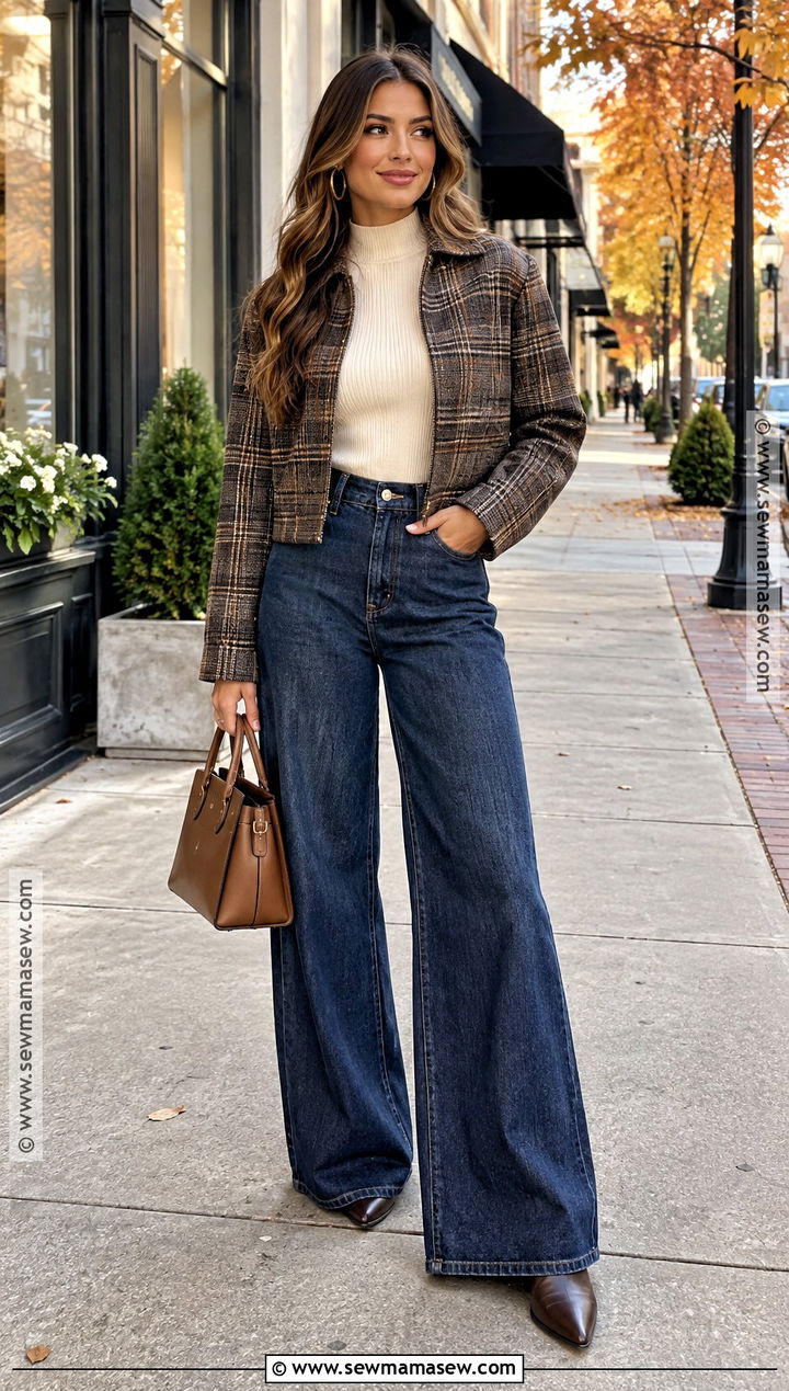 Tennessee Fall Outfit With Wide Leg Jeans - 20 tenesse outfit fall ideas