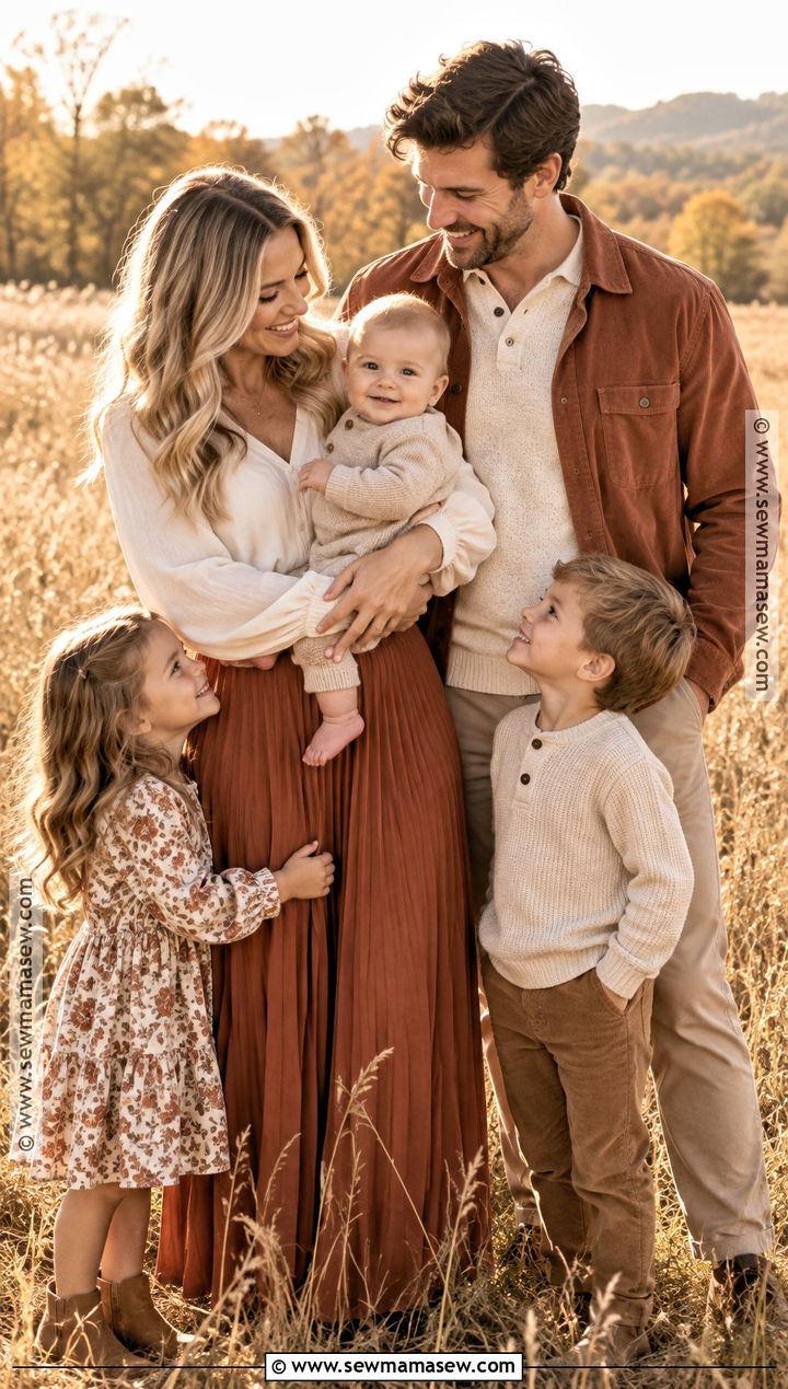 Terracotta And Cream Fall Family Picture Outfits - 15 clothes for family pictures fall