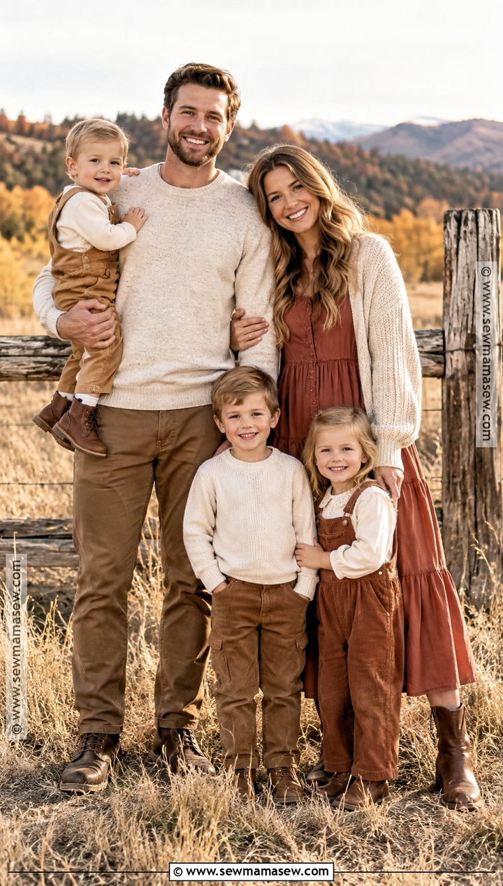 Terracotta And Oatmeal Fall Family Picture Outfits - 15 family outfits for fall pictures