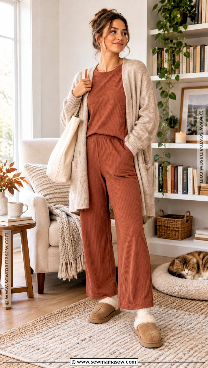 Terracotta Lounge Autumn Pyjamas - 20 Autumn Pyjamas Ideas