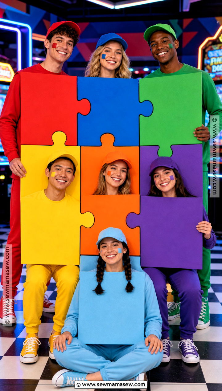 Tetris Blocks Group Costume - 35 big group costume ideas