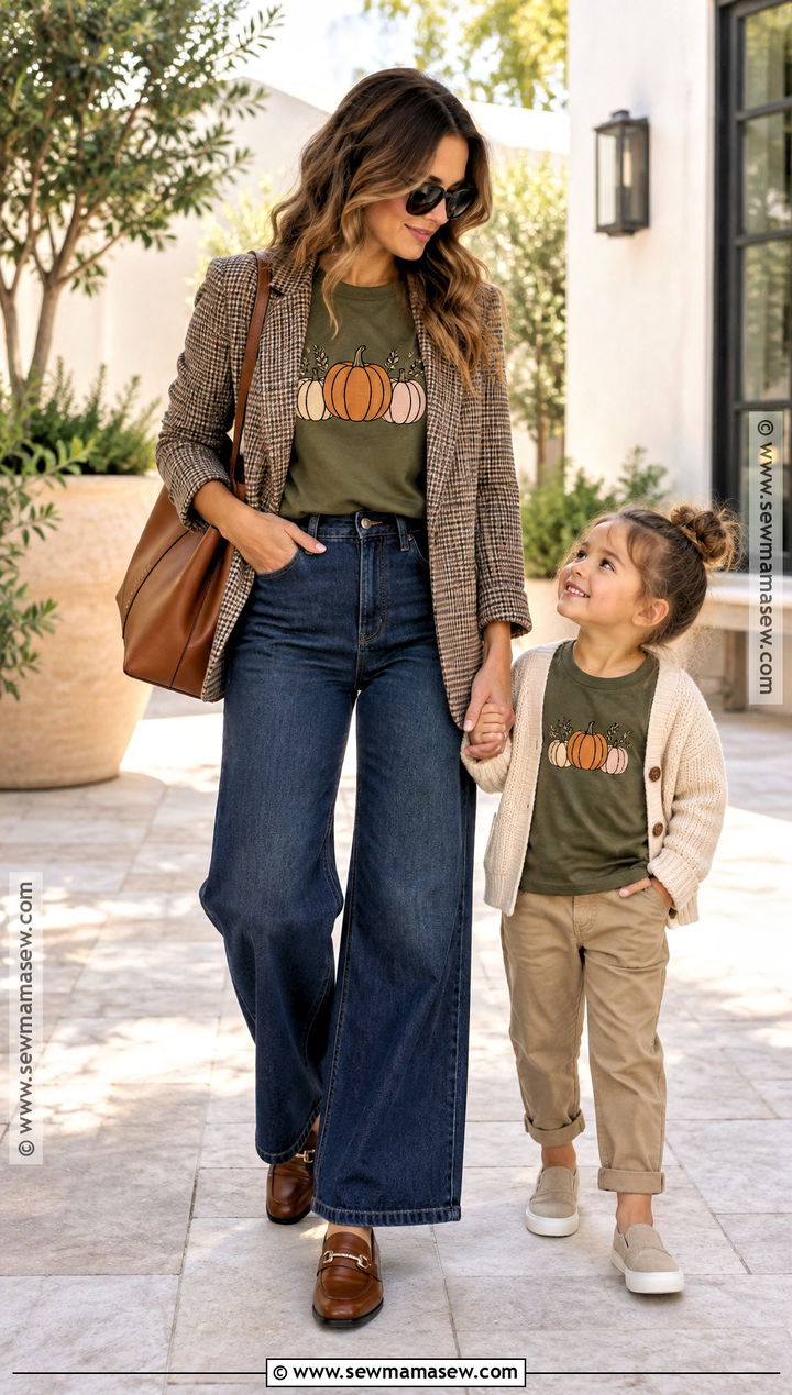 Thankful Mama and Mini Fall Shirts - 15 fall mommy and me shirts