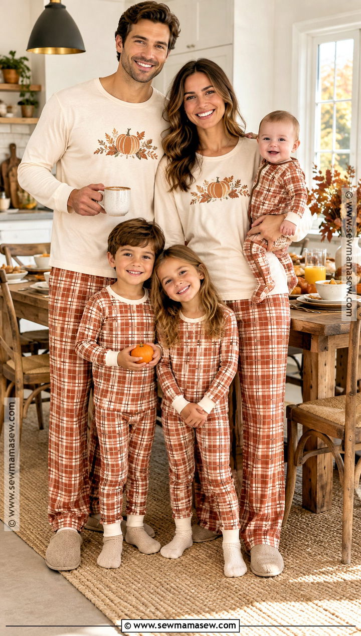 Thankful Thanksgiving Family Pajamas - 15 thanksgiving pajamas for family