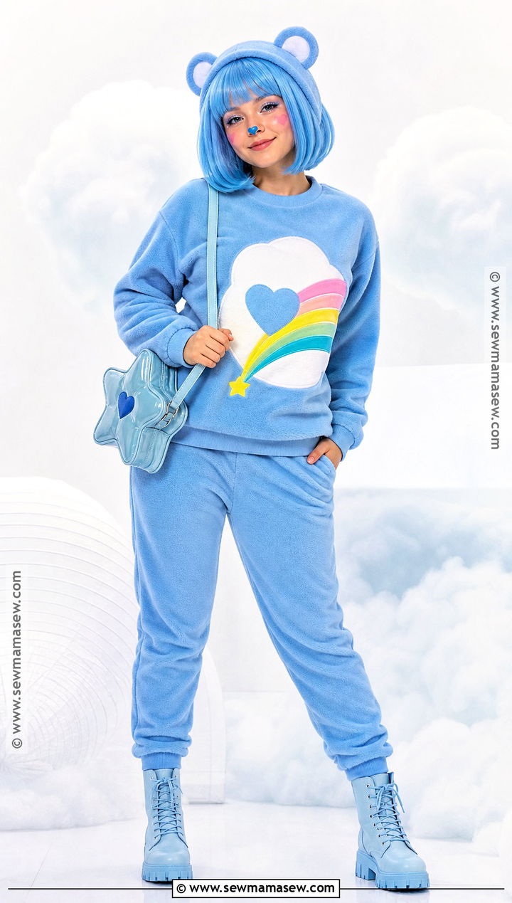 Thanks A Lot Bear Costume With Shooting Star Badge - 30 care bears halloween costume ideas