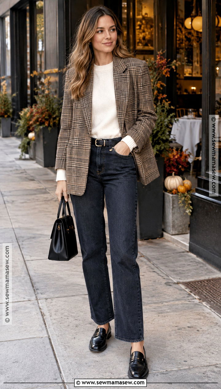 Thanksgiving Blazer And Jeans Outfit - 25 Simple Thanksgiving Outfits