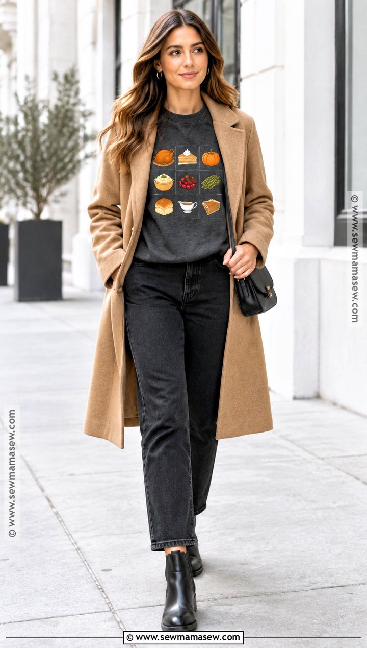 Thanksgiving Food Sweatshirt With Black Jeans - 25 thanksgiving sweatshirt ideas