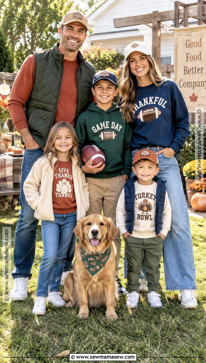 Thanksgiving Football Shirt Outfit - 20 Thanksgiving Shirts for Family