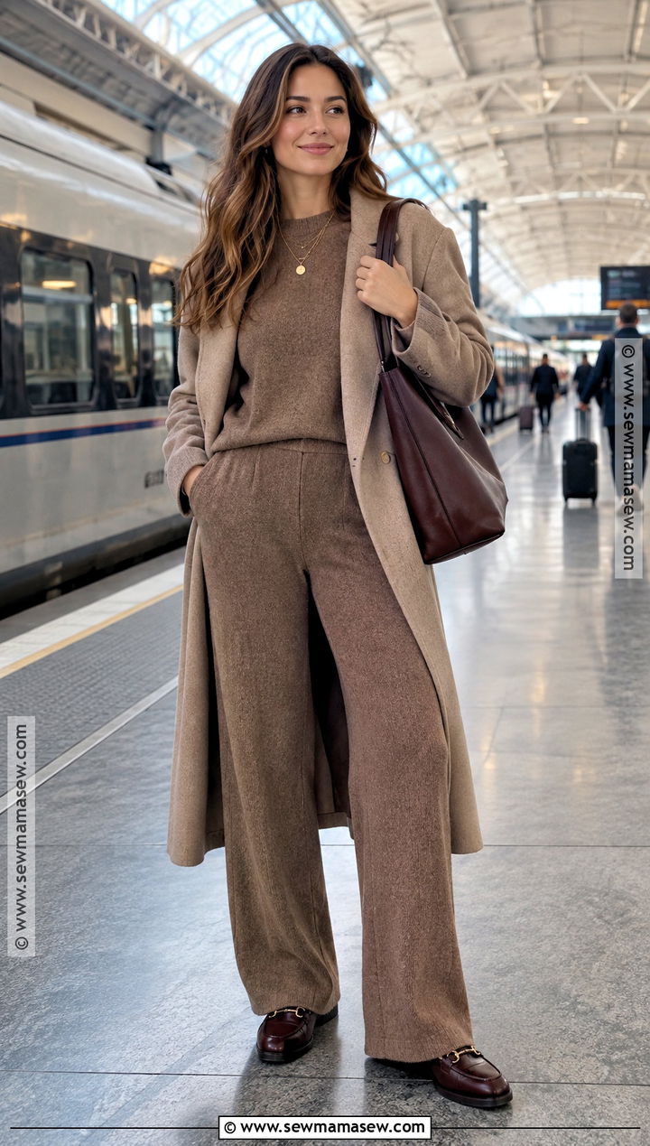 Thanksgiving Knit Set And Loafers Outfit - 25 Trendy Thanksgiving Outfits